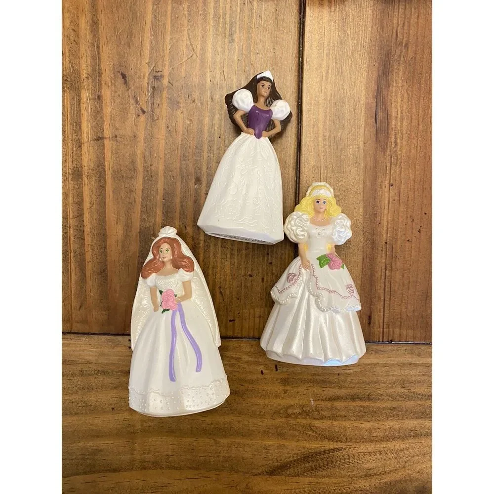 Vintage Lot of 3 Barbies from McDonalds Happy Meal‎ Toys 1992
